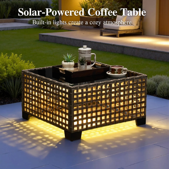 10 Pieces Outdoor Patio Furniture Set with Fire Pit All-Weather Wicker Sectional with Swivel Chairs, Dark Gray
