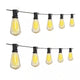 50 Lights 100 Ft. Outdoor Edison Plug-In LED String Light, 2700K Dimmable, 52-Shatterproof Vintage Bulb, Waterproof