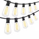100 Ft. Outdoor String Lights with 52 Shatterproof Edison Bulbs, Dimmable Vintage LED Patio Lights